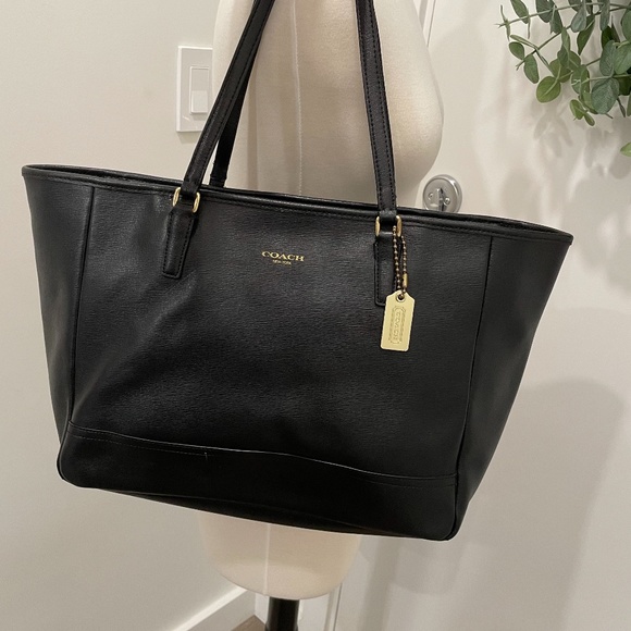 Coach Handbags - Coach Crossgrain City Zip Tote Bag, Large, Black